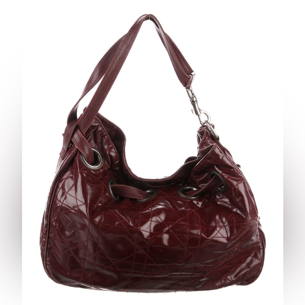 CHRISTIAN DIOR Vintage Cannage Drawstring Bag
